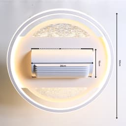 Moderne witte plafondventilator — thumbnail 4