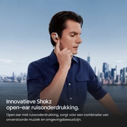 Shokz – OpenFit Pro – Open-ear oordopjes – Actieve ruisreductie – Wit — thumbnail 3