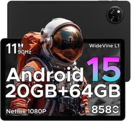 DOOGEE TAB A9+ - Tablet - 20GB RAM + 64GB ROM(2TB/TF) - 11 inth HD IPS 90Hz - Android 15 - 8580 mAh - Unisoc T7200 - 5G WiFi - Dubbele luidsprekers- Face ID - Zwart — thumbnail 1