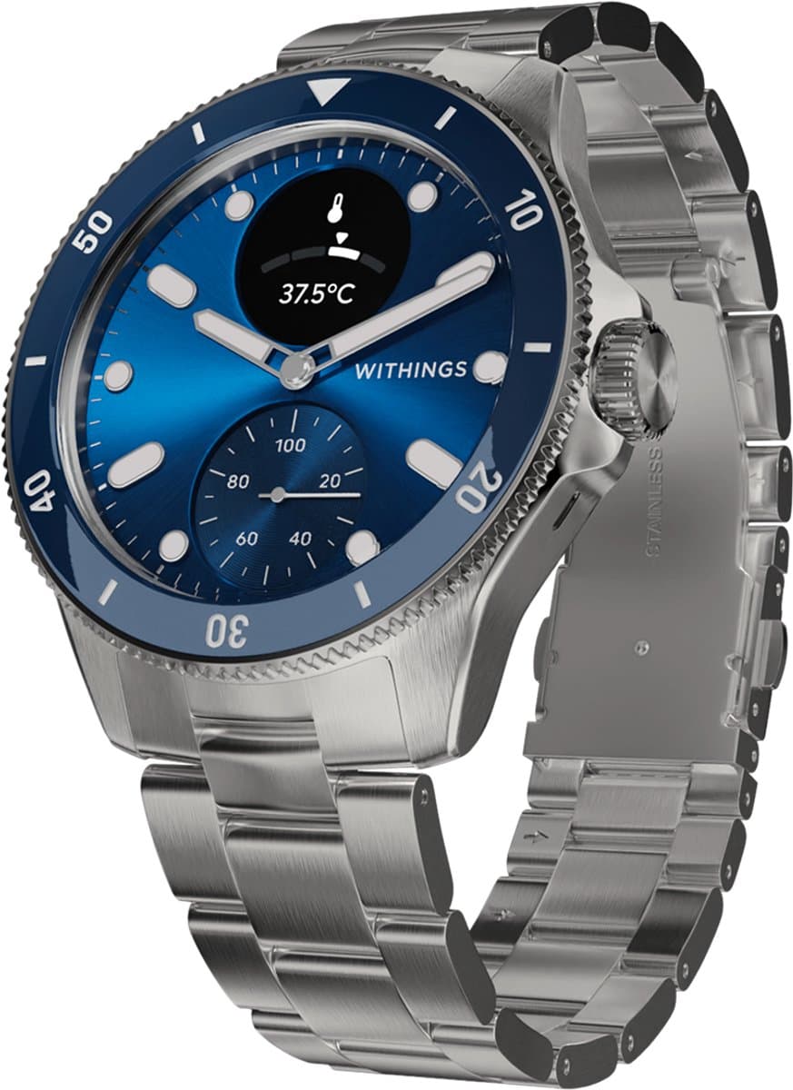 Withings ScanWatch Nova - 42mm Hybride Smartwatch - ECG, AFib Detectie, SpO₂ Meter, Hartslagmeter, Slaaptracker, 24/7 Temperatuurmeting, 35 Dagen Batteri, Saffierglas, 10 ATM Waterdicht — afbeelding 1