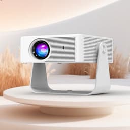 Mini Beamer X3 - Projector met Netflix+YouTube+Disney+ - 4K-ondersteuning - Home Cinema - Android 14.0 - WiFi 6 & Bluetooth 5.2 - Wit — thumbnail 1