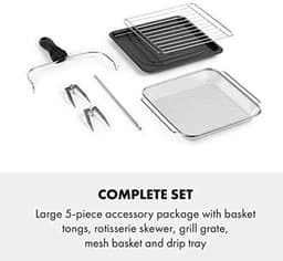 Hot Air Fryer met Digitale Bediening en 16 Voorgeprogrammeerde Instellingen - 14 L Capaciteit, 1700 W, Tot 220 °C — thumbnail 4