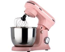 Royal Swiss® Keukenmachine - Keukenrobot met Mengkom 5L - keukenmixer 1500W - 10 Snelheden + Pulse - RVS Mengkom -