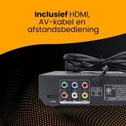 Premes DVD Speler Met HDMI - Full HD - 1080P - Inclusief HDMI, AV-Kabel En Afstandsbediening - USB - DVD En CD Speler — thumbnail 2