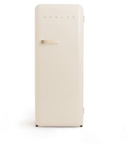 CREATE - Koelkast in retrostijl - Gebroken wit - Handvat Zand - FRIDGE RETRO 281L — thumbnail 1