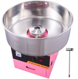 Suikerspinmachine - Elektrisch - 1000W Vermogen - Professioneel - RVS Kom - Met Suikerschep - Opberglade - Roze — thumbnail 1
