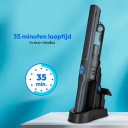 MEDION Handstofzuiger (BLDC-motor, HEPA 13-filter, filtering van stof en allergenen, sterke zuigkracht 20 kPa, accu, laadstation, draadloos, MD12057), grijs — thumbnail 4