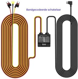 GELLDG Dashcam - Bedradingsset met meerdere aansluitmogelijkheden - Met dubbele indicatielampjes - USB-C-voedingsinterface - 4 soorten zekeringadapters - 24-uurs parkeerbewaking en onderspanningsbeveiliging — thumbnail 4