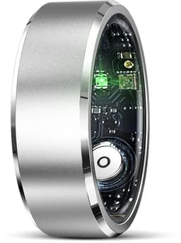 WizBay Premium Select® Aluminium Zilver Blush Smart Ring Dames Heren - Oplaad Case - Hypoallergeen - Hartslag & Slaap Monitor - IP68 Waterdicht - O2 Meting - Gesture Functie - Multiple Sport Modi - #12 — thumbnail 4
