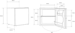 CREATE - Omkeerbare koelkast - Zwart- FRIDGE MINIBAR 43L — thumbnail 3