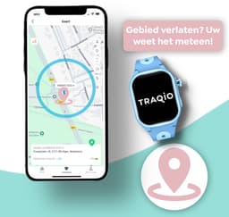 Traqio TRQ08 - smartwatch kinderen - gps horloge kind - kinderhorloge bellen - gps tracker kinderhorloge - kinderhorloge met gps - kinderhorloge - Blauw — thumbnail 2