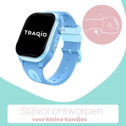 Traqio TRQ08 - smartwatch kinderen - gps horloge kind - kinderhorloge bellen - gps tracker kinderhorloge - kinderhorloge met gps - kinderhorloge - Blauw — thumbnail 4