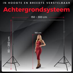 Pixetool Green screen 3 x 3M met Achtergrondsysteem 2,6 x 3M – Fotostudio Set – Greenscreen Set – Inclusief, Softbox, Paraplu’s, Lamphouders, LED lampen, Reflectiescherm & Draagtas - Vaderdag Cadeau — thumbnail 5