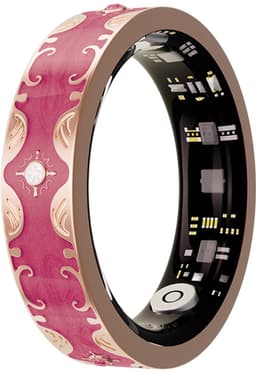 WizBay Premium Select® Bohemian Smart Ring - Rose Red - Hartslag, Slaap en Zuurstofmeting - Activiteitstracker - Maat 7 — thumbnail 1