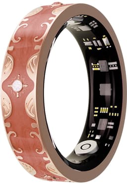 WizBay Premium Select® Bohemian Smart Ring - Coral Orange - Hartslag, Slaap en Zuurstofmeting - Activiteitstracker - Maat 9 — thumbnail 1