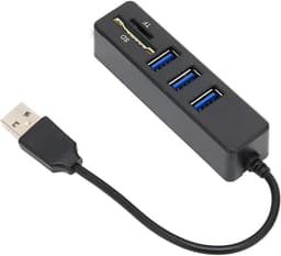 3-poorts draagbare USB-splitter USB 2.0 Hub 480 Mbps — thumbnail 4