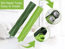 18-delige set-Vervangende onderdelen en accessoires voor iRobot Roomba i7 i7+ i3 i3+ i4 i6 i6+ i8 i8+/Plus E5 E6 E7 I- E en J-serie stofzuigers- 1 set rubberen borstels voor meerdere oppervlakken- 4 HEPA-filters en 5 zijborstels — thumbnail 5