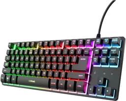 Trust GXT 833 Thado - Bedraad Gaming Toetsenbord - Tenkeyless (TKL) - PC/PS5 - QWERTY - Zwart — thumbnail 1
