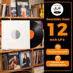 Pinguïn Records LP beschermhoezen - LP hoezen - Antistatische voering binnenhoes - 25 stuks - LP binnenhoezen - Wit - 80 gram - Vinyl hoezen — thumbnail 4