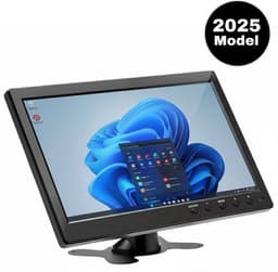 Milova Mini-monitor - 10.1 inch HD LCD-scherm - HDMI VGA AV USB BNC en DC 12V. invoer - Automonitor - Ondersteuning desktop - Secundair scherm — thumbnail 1