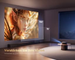 Wifi Bluetooth Projector - Mini Beamer - Full Hd Inheemse 1080P - 4K Kwaliteit- Scherm - Projector - 500 Ansi 6D - Draagbaar en Heldere Beelden - Zwart — thumbnail 3