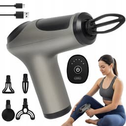 Fascia-pistool - Spier Massage Gun - 6 Snelheden Massage Apparaat - 4 Verwisselbare Opzetstukken - 1200mAh Oplaadbaar & Stil - Voor Spierherstel & Ontspanning - Draagbaar & Eenvoudig — thumbnail 1