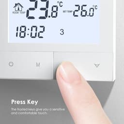 Slimme Wifi Thermostaat voor Elektrische en Water Vloerverwarming met Spraakbesturing — thumbnail 4