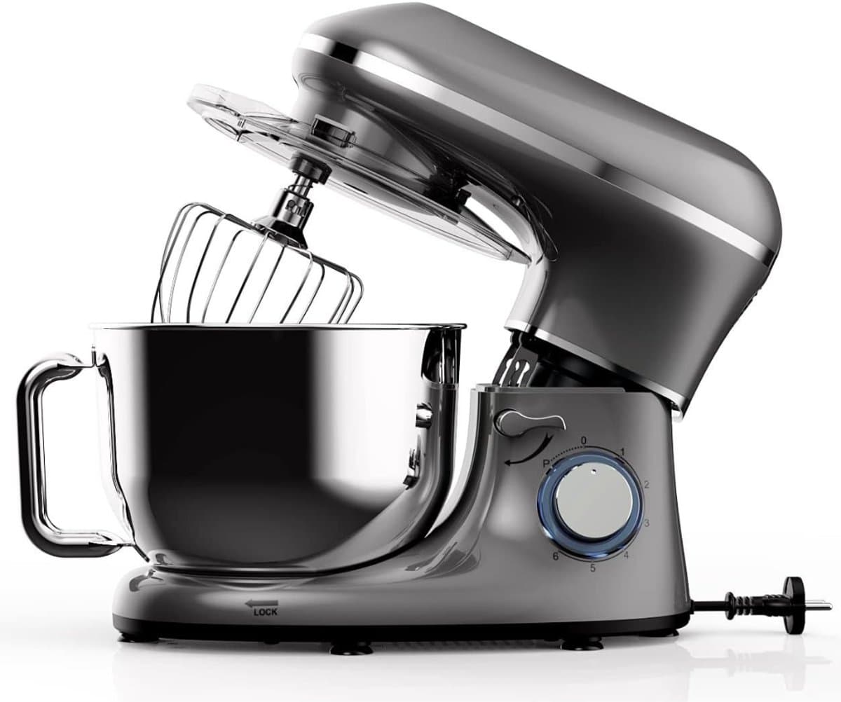AMA® Mixer met Mengkom - Keukenmachine - Keukenrobot - Inclusief Accessoires - 38x24x32cm — afbeelding 1