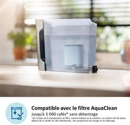 Philips 3300 Series - Espressomachine - 5 Warme & Koude Dranken - Melkopschuimer voor Cappuccino - 40% Stiller - AquaClean Filter - Volautomatisch - Zwart & Zilver - Koffiemachine met bonen - EP3329/70 — thumbnail 5