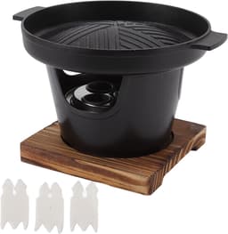 Portable Table Grill - Mini BBQ Grill - Non-Smoking Japanese Table Grill - Kleine Grillpan - Koreaanse Familiegrill met Antiaanbak Kookoppervlakken voor Buiten - Kamperen - BBQ — thumbnail 1