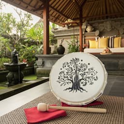 Handtrommel 25cm – Tree of Life Design, Handbeschilderde framedrum — thumbnail 4