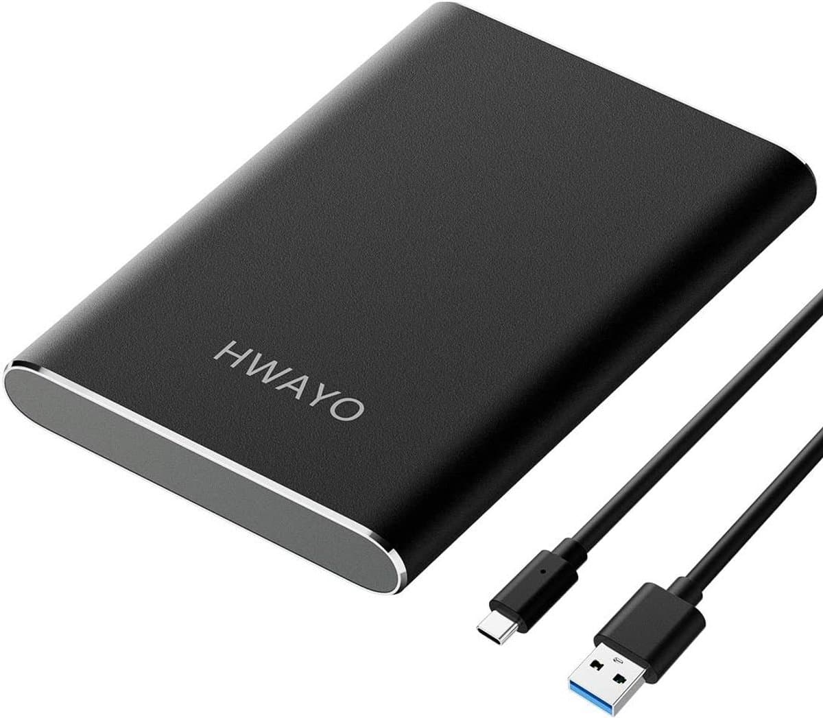 Draagbare Externe Harde Schijf 1 TB - USB 3.1 Gen 1 Type C Ultra Slim — afbeelding 1