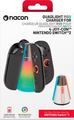 Nacon - Nintendo Switch 2 Joy-Con Oplaadstation - RGB - Geschikt Voor 4 Joy Cons — thumbnail 3