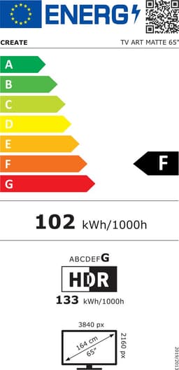 CREATE - QLED 4K Smart TV met antireflectiescherm en kunstgalerij - 65" - Licht hout - TV ART MATTE — thumbnail 2