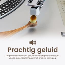 Innovaland - Platenborstel Premium Set - Antistatisch - Platenreiniger - LP Borstel - Vinyl Borstel - Vinyl Reiniger - LP schoonmaakset - LP Reinigingsset -LP reiniger - Platenspeler - Vinyl Cleaning Kit - Naaldborstel Platenspeler — thumbnail 3