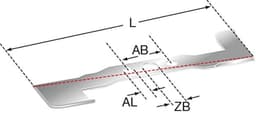 Grasmaaiermes 390 mm voor efficiënte grasmaaien en mulchen — thumbnail 2