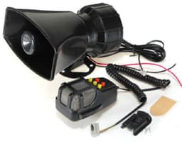 Megafoon 12V met Sirene – 110 dB t/m 150 dB Alarm & Luchthoorn – 5 Tonen – Inclusief Microfoon – Zwart — thumbnail 4