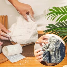 Huidvriendelijke Gips Bandages voor Kunst en Ambachten - 6 Rollen van 10 cm x 2,7 m — thumbnail 3