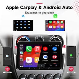 Boscer 1Din Autoradio Universeel - Android 15 - 4+64GB - Apple Carplay & Android Auto (Draadloos) - 7 Inch IPS HD Touchscreen - Navigatiesysteem - Bluetooth, USB & MP5 - GPS - WIFI - Achteruitrijcamera & Microfoon — thumbnail 3