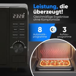 Magnetron met Grill 20L - Draaipleateloze Magnetron met Timer en Ontdooifunctie — thumbnail 2