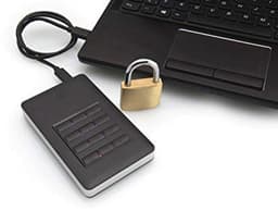 Draagbare Harde Schijf 1TB met AES 256-bits Beveiliging en Ingebouwd Toetsenblok — thumbnail 1