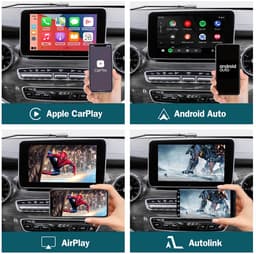 JUNSUN Draadloze CarPlay Android Auto Decoder Box Retrofit Kit Geschikt voor Mercedes Benz V-Klasse W447 Vito Viano NTG 5.0 — thumbnail 3