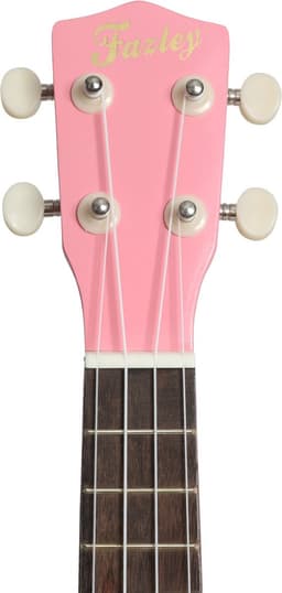 Sopraan Ukelele - Met gratis lessen - Fazley K21P-W - Roze — thumbnail 3