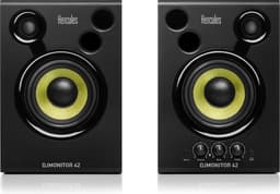 Hercules DJMonitor 42 - Actieve 4" Studiomonitorset - 2x 20W RMS (80W Piek) Speakers - DJ & Studio — thumbnail 1