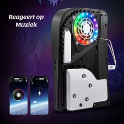 Playstation 5 Smart RGB LED strips - Inclusief App en Afstandsbediening - Reageert op Game Geluid - geschikt voor PS5 Original, Slim & Pro - Cover Skin - PS5 Faceplate - PS5 Accessoires — thumbnail 5