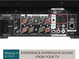 Marantz - MCR612 - HiFi Systeem met DAB+ radio, CD-Speler, HEOS® Built-In, Bluetooth en 4 Digitale Ingangen - Zilver/Goud — thumbnail 5