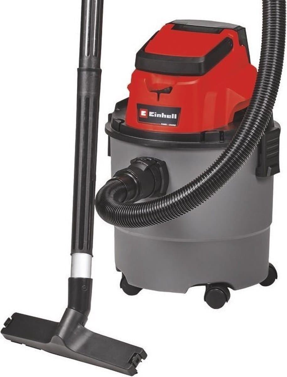 Einhell Accu Nat-/Droogzuiger TC-VC 18/15 Li Solo - Power X-Change - 18 V/Li-Ion - 15 L - 80 mbar - Slanglengte/-diameter: 1.5 m/36 mm - 72 dB - Blaasfunctie - Incl. 10-delige Accessoireset - Excl. accu en lader — afbeelding 1