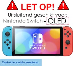 Screenprotector Geschikt voor Nintendo Switch OLED Bescherm Glas Screen Protector — thumbnail 2
