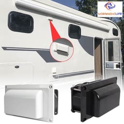 NormadicLife® - 12V Dubbele Ventilator voor Camper, Caravan & Boot - Wandventilator - Inbouwventilator - Actieve Luchtventilatie - Zwart — thumbnail 5