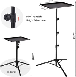 Projector Statief – Universele Laptop & DJ Statief – Standaard -Verstelbaar Opvouwbare Vloerstandaard – Voor Podium, Studio & Thuisgebruik — thumbnail 2
